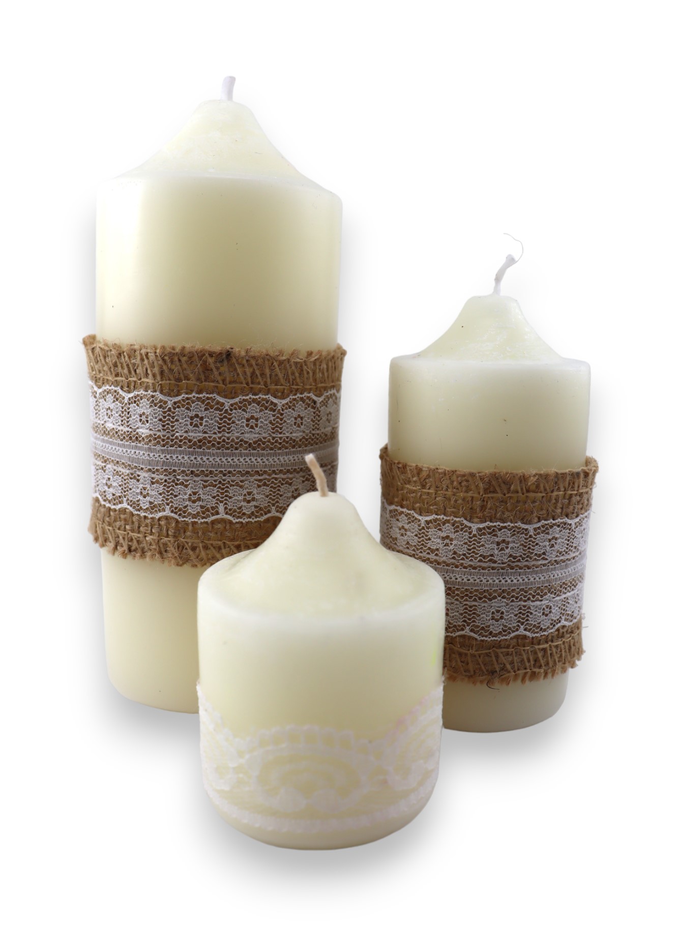 Velas Blancas Con Purpurina 10ud PME - Artículos Decorativos - Tienda  Repostería Creativa Valencia 