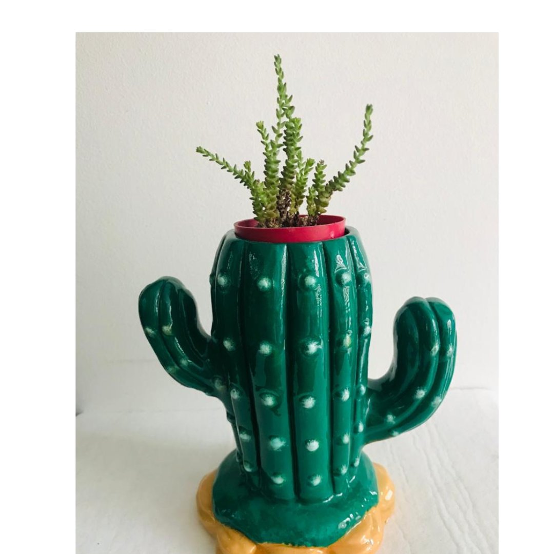 Matera cactus alta cerámica